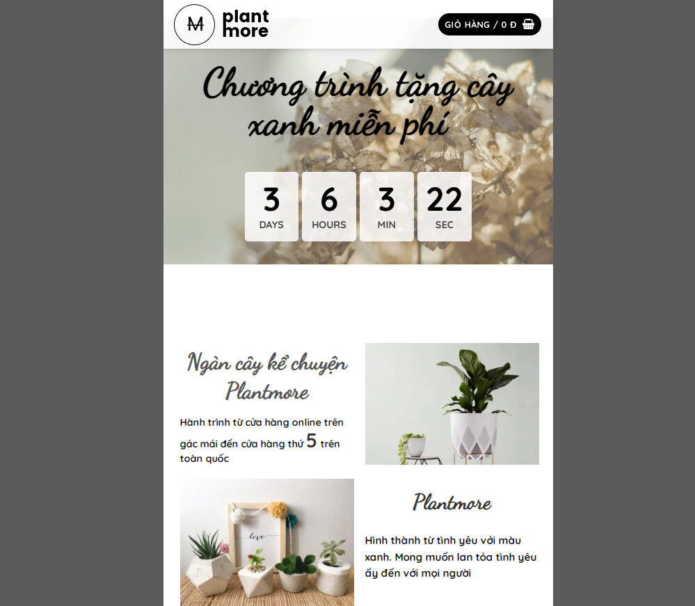 Thiết kế landing page mỹ phẩm 