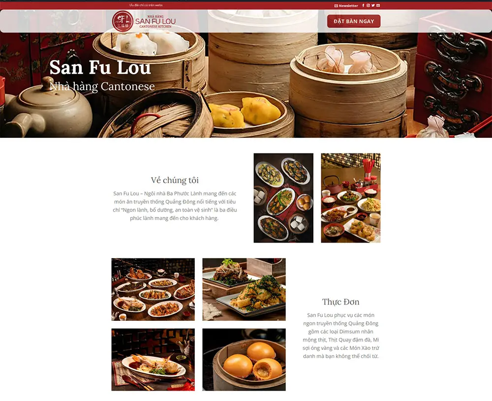bố cục landing page