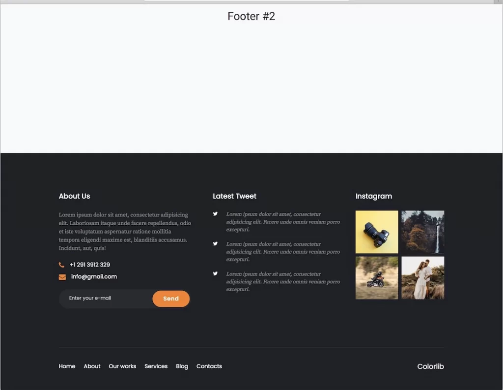 footer website 