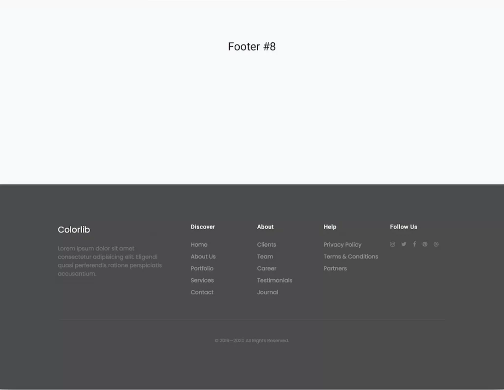 footer website 