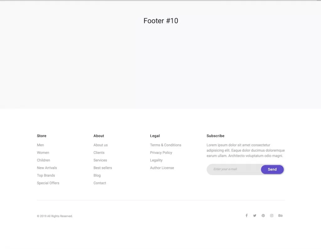 footer website 