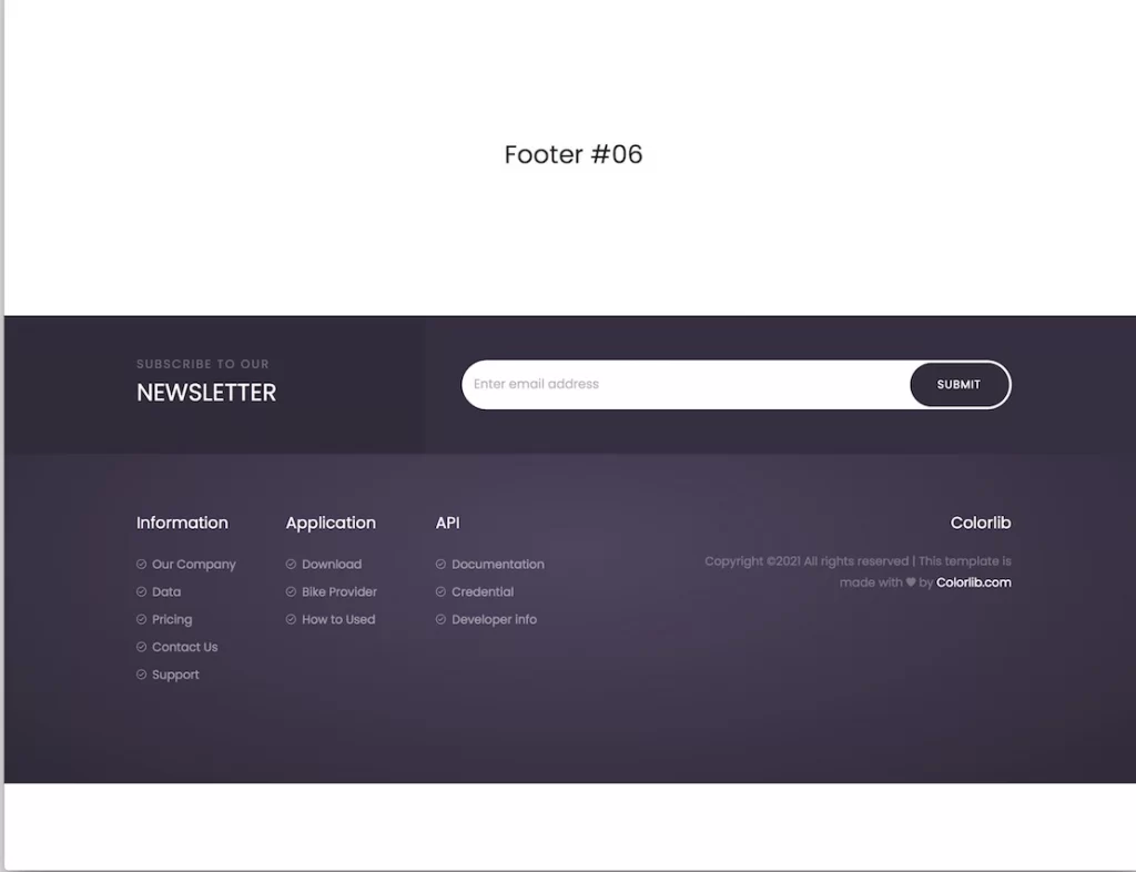 footer website 
