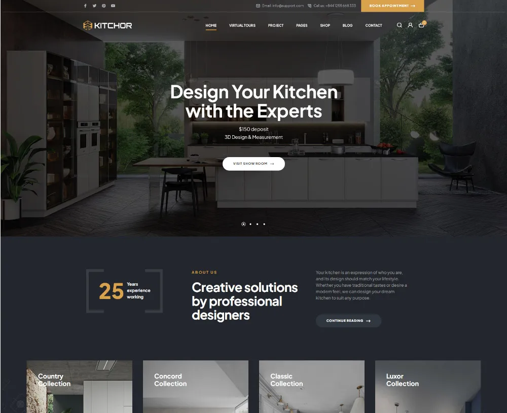 giao diện web hiện đại