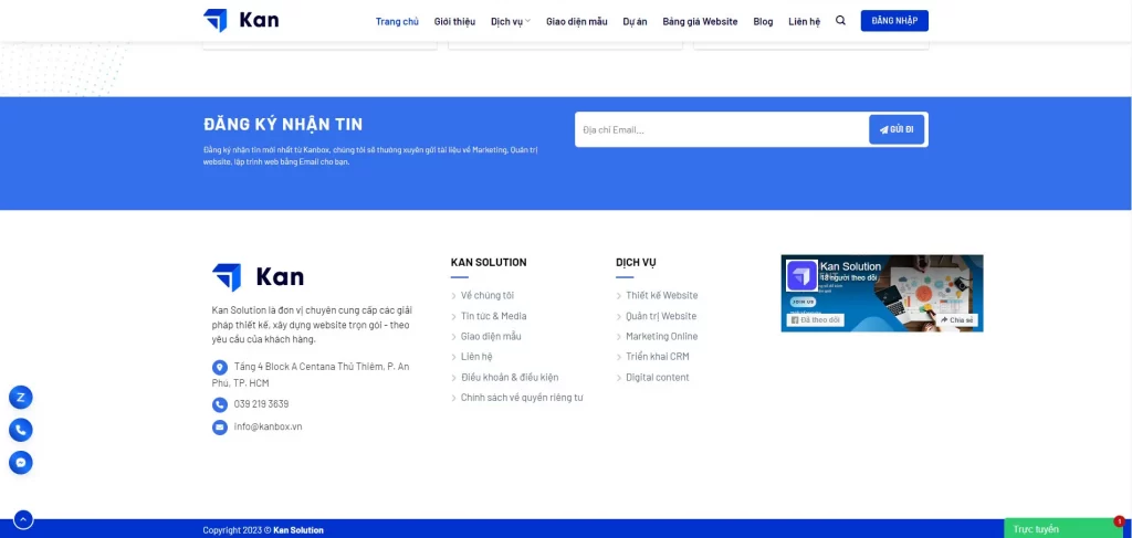 footer website 